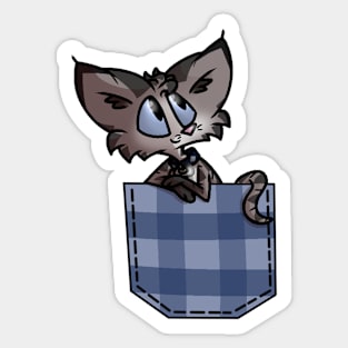 Munk in a pocket Sticker